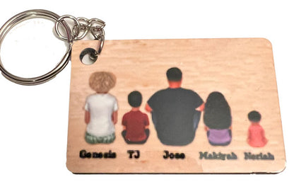 Keychain (rectangle) with Custom Graphics and/or Text