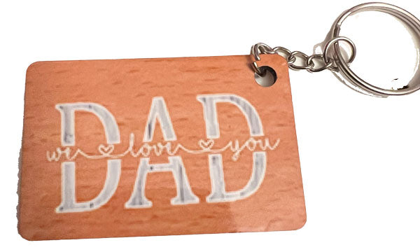 Keychain (rectangle) with Custom Graphics and/or Text