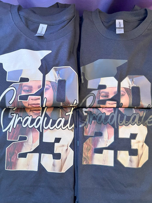 T-Shirt with 2023 Photo Graduation Graphic Design