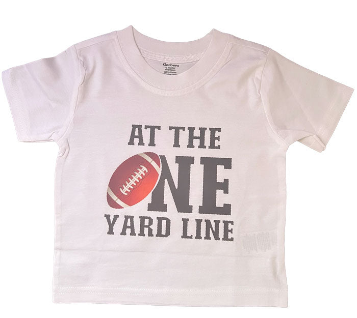 T-shirt with &quot;At The One Yard Line&quot; Design