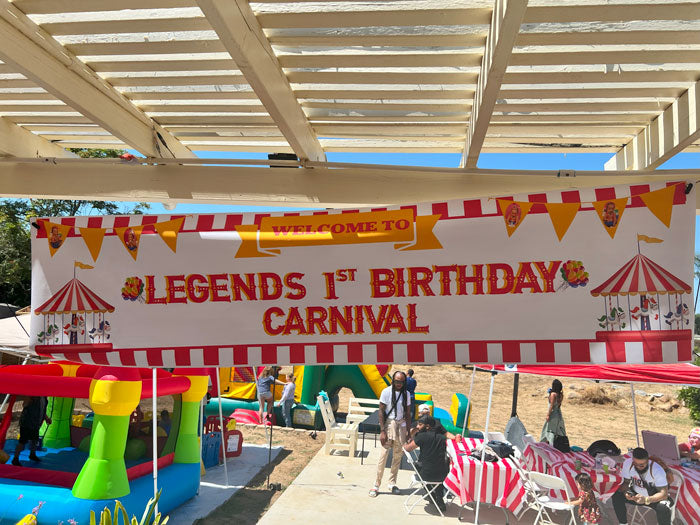 Carnival Birthday Banner