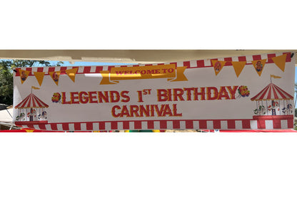 Carnival Birthday Banner