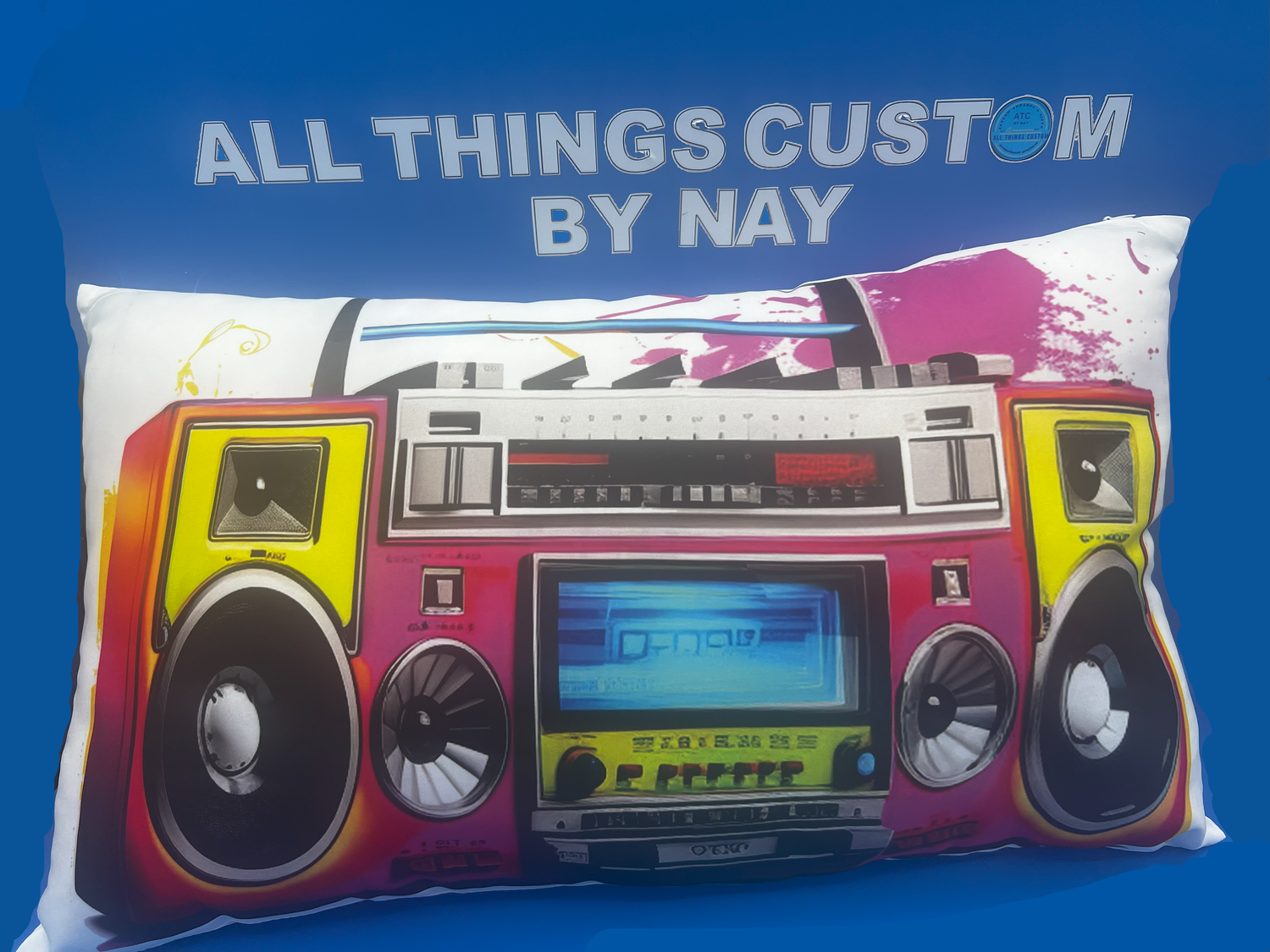 Boombox Pillow