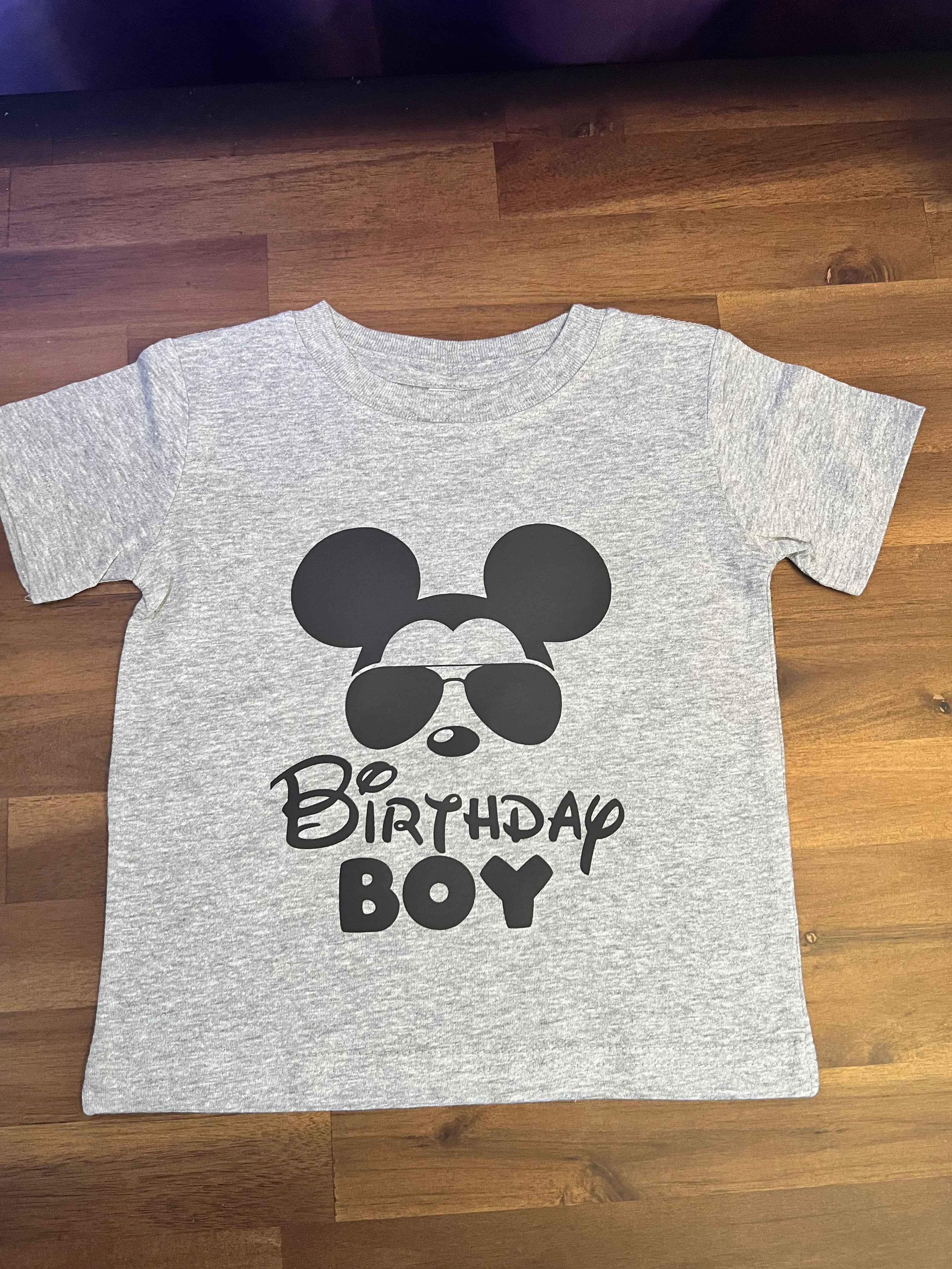 T-Shirt with Mickey Mouse Birthday Boy