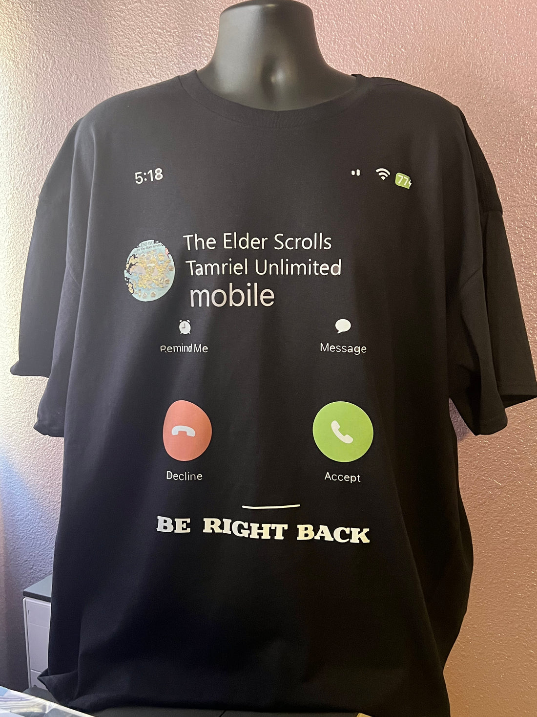 T-Shirt with Phone Call Designs