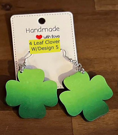 4 Leaf Clover Shaped Earrings