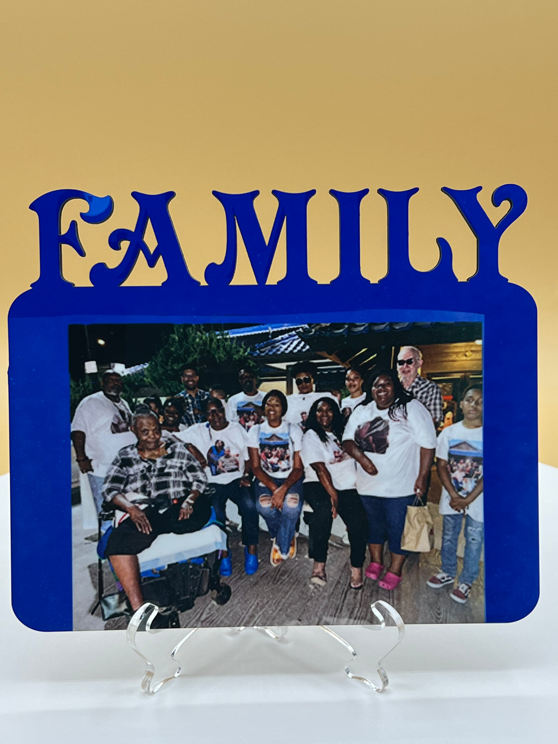 FAMILY Photo Frame with Acrylic Photo Frame Easel STANDS INCLUDED