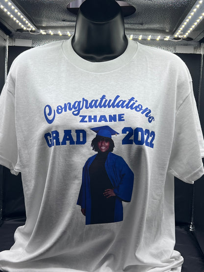 T-Shirt with Graduation Graphic Design