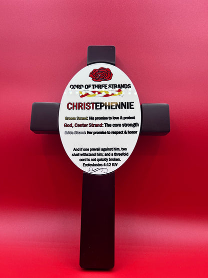 Cross Plaque w/ Oval Insert