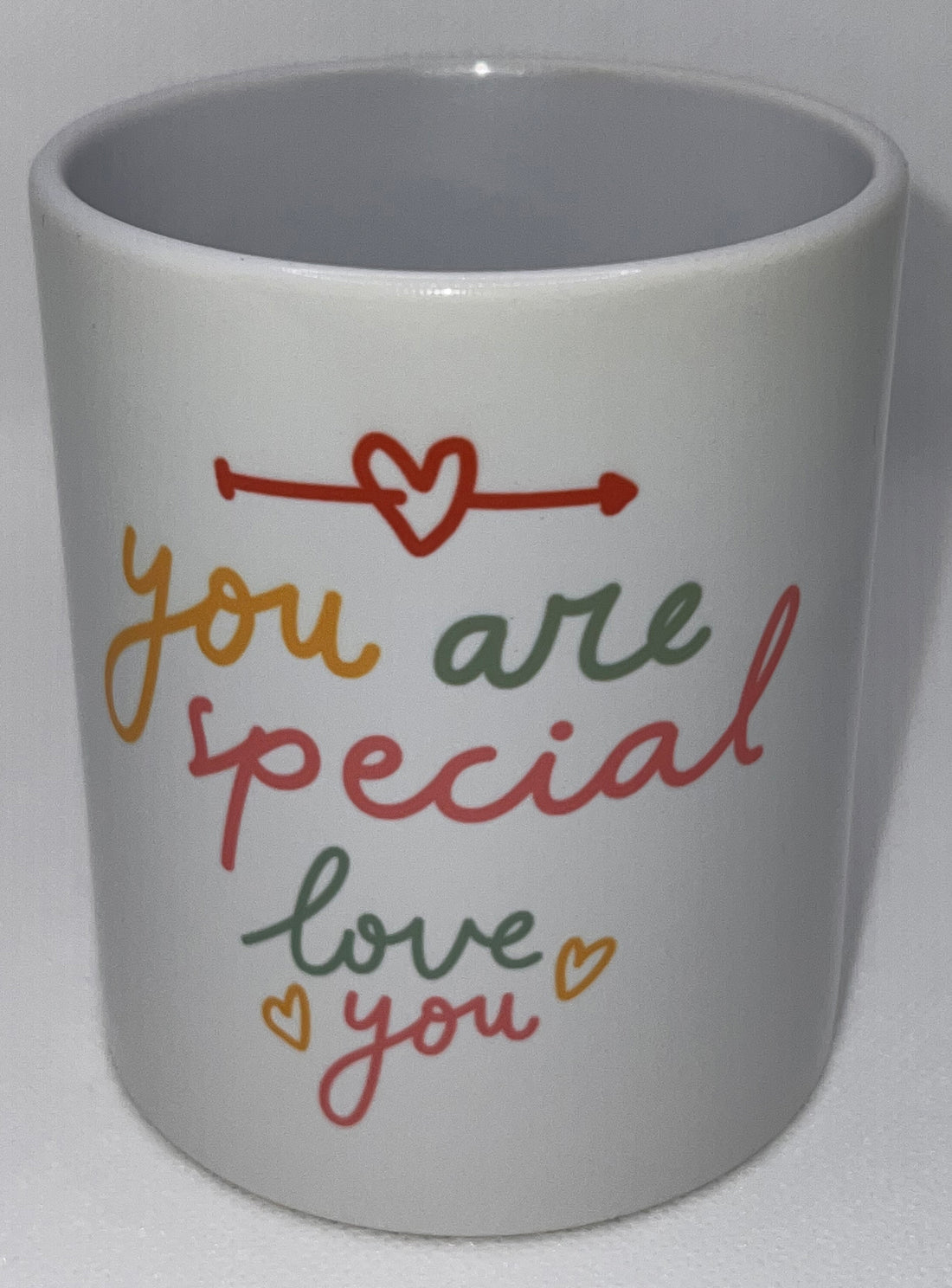 Mug with &quot;You are special love you&quot; Graphic